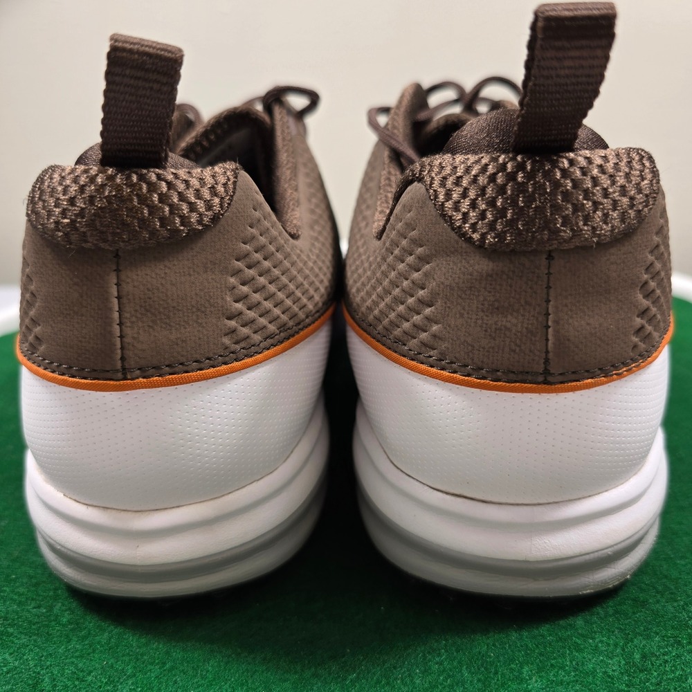 FootJoy White and Brown Athletic Golf Shoes - Picture 5 of 10
